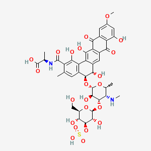 molecular formula C41H46N2O22S B1247338 Pradimicin S 