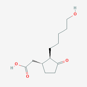molecular formula C12H20O4 B1247339 (-)-12-Hydroxy-9,10-dihydrojasmonic acid 