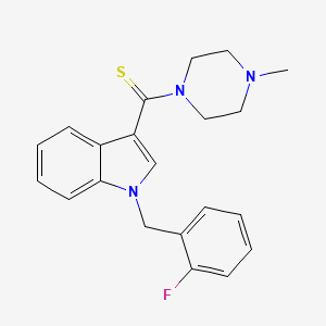 1-(2-fluorobenzyl)-3-[(4-methylpiperazin-1-yl)carbonothioyl]-1H-indole