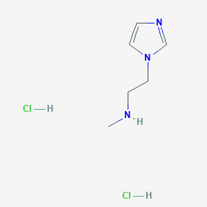 molecular formula C6H13Cl2N3 B12473444 (2-Imidazol-1-yl-ethyl)-methyl-amine dihydrochloride 