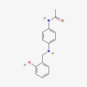 N-(4-{[(2-hydroxyphenyl)methyl]amino}phenyl)acetamide