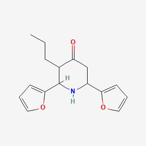 2,6-Di(furan-2-yl)-3-propylpiperidin-4-one