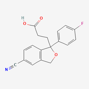 molecular formula C18H14FNO3 B1247355 Citalopram propionic acid 