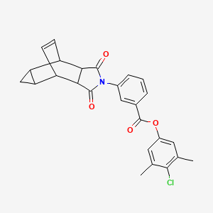 4-chloro-3,5-dimethylphenyl 3-(1,3-dioxooctahydro-4,6-ethenocyclopropa[f]isoindol-2(1H)-yl)benzoate