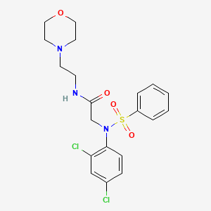 N~2~-(2,4-dichlorophenyl)-N-[2-(morpholin-4-yl)ethyl]-N~2~-(phenylsulfonyl)glycinamide