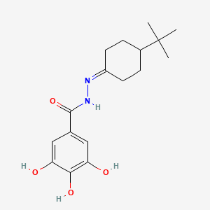 N'-(4-tert-butylcyclohexylidene)-3,4,5-trihydroxybenzohydrazide