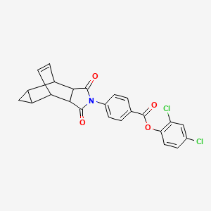 2,4-dichlorophenyl 4-(1,3-dioxooctahydro-4,6-ethenocyclopropa[f]isoindol-2(1H)-yl)benzoate