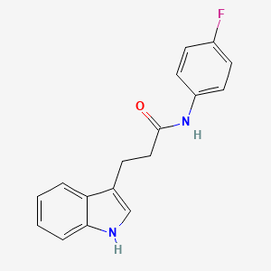 N-(4-fluorophenyl)-3-(1H-indol-3-yl)propanamide