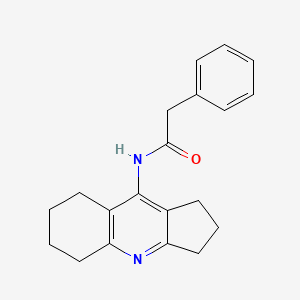 N-(2,3,5,6,7,8-hexahydro-1H-cyclopenta[b]quinolin-9-yl)-2-phenylacetamide