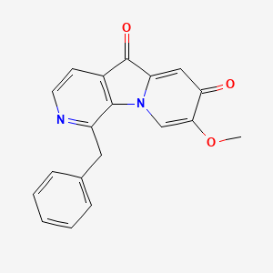 Pyrido[4,3-b]indolizine-5,7-dione, 8-methoxy-1-(phenylmethyl)-