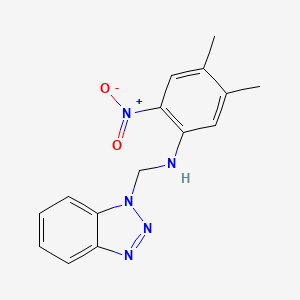 N-(1H-benzotriazol-1-ylmethyl)-4,5-dimethyl-2-nitroaniline