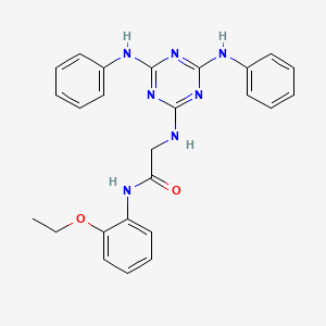 N~2~-[4,6-bis(phenylamino)-1,3,5-triazin-2-yl]-N-(2-ethoxyphenyl)glycinamide