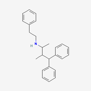 molecular formula C25H29N B12473699 3-methyl-4,4-diphenyl-N-(2-phenylethyl)butan-2-amine 