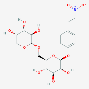 molecular formula C19H27NO12 B1247370 Arabinothalictoside 