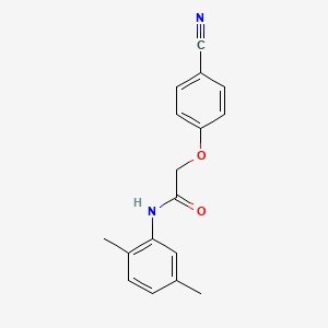 molecular formula C17H16N2O2 B12473708 2-(4-cyanophenoxy)-N-(2,5-dimethylphenyl)acetamide 