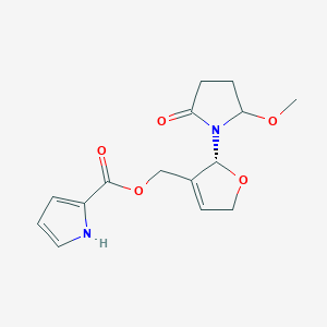 molecular formula C15H18N2O5 B1247372 Brachystemidine B 