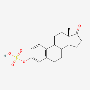 molecular formula C18H22O5S B1247373 sulfuric acid [(13S)-13-methyl-17-oxo-7,8,9,11,12,14,15,16-octahydro-6H-cyclopenta[a]phenanthren-3-yl] ester 