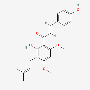molecular formula C22H24O5 B1247377 4'-O-methylxanthohumol CAS No. 123316-63-2