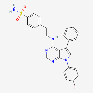 4-(2-{[7-(4-fluorophenyl)-5-phenyl-7H-pyrrolo[2,3-d]pyrimidin-4-yl]amino}ethyl)benzenesulfonamide