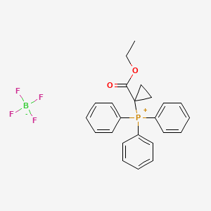 molecular formula C24H24BF4O2P B1247378 (1-(乙氧基羰基)环丙基)三苯基鏻四氟硼酸盐 CAS No. 52186-89-7