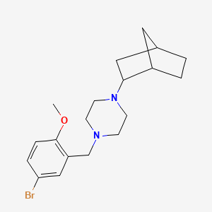 1-(Bicyclo[2.2.1]heptan-2-yl)-4-[(5-bromo-2-methoxyphenyl)methyl]piperazine