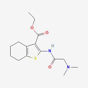 ethyl 2-[(N,N-dimethylglycyl)amino]-4,5,6,7-tetrahydro-1-benzothiophene-3-carboxylate