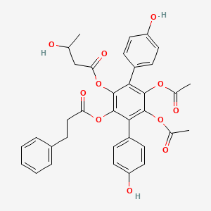 molecular formula C35H32O11 B1247382 curtisian D 