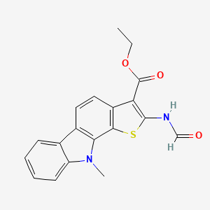 ethyl 2-(formylamino)-10-methyl-10H-thieno[2,3-a]carbazole-3-carboxylate