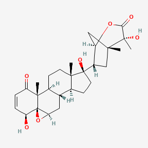 (1S,2R,6S,7R,9R,11S,12S,15R,16S)-6,15-dihydroxy-15-[(1R,4R,5R,7S)-4-hydroxy-4,5-dimethyl-3-oxo-2-oxabicyclo[3.2.1]octan-7-yl]-2,16-dimethyl-8-oxapentacyclo[9.7.0.02,7.07,9.012,16]octadec-4-en-3-one