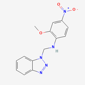 N-(1H-benzotriazol-1-ylmethyl)-2-methoxy-4-nitroaniline