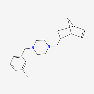 1-(Bicyclo[2.2.1]hept-5-en-2-ylmethyl)-4-(3-methylbenzyl)piperazine