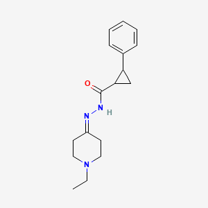 N'-(1-ethylpiperidin-4-ylidene)-2-phenylcyclopropanecarbohydrazide