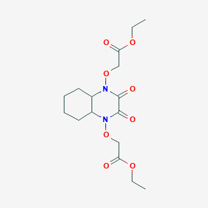 molecular formula C16H24N2O8 B12473861 Diethyl 2,2'-[(2,3-dioxooctahydroquinoxaline-1,4-diyl)bis(oxy)]diacetate 