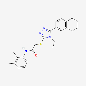 N-(2,3-dimethylphenyl)-2-{[4-ethyl-5-(5,6,7,8-tetrahydronaphthalen-2-yl)-4H-1,2,4-triazol-3-yl]sulfanyl}acetamide