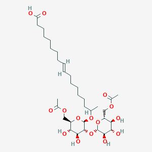molecular formula C34H58O15 B1247395 Sophorolipid 