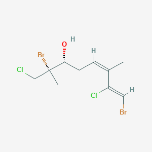 molecular formula C10H14Br2Cl2O B1247402 (1Z,3Z,6R,7S)-1,7-Dibromo-2,8-dichloro-3,7-dimethyl-1,3-octadiene-6-ol 