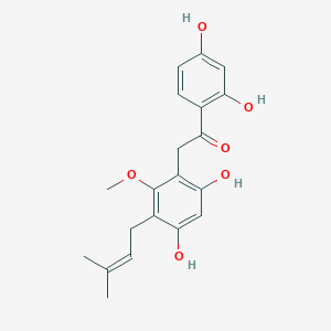 molecular formula C20H22O6 B1247404 Glicophenone 