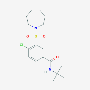 3-(azepan-1-ylsulfonyl)-N-tert-butyl-4-chlorobenzamide