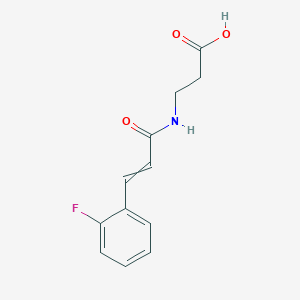 molecular formula C12H12FNO3 B12474055 (E)-3-(3-(2-Fluorophenyl)acrylamido)propanoic acid 