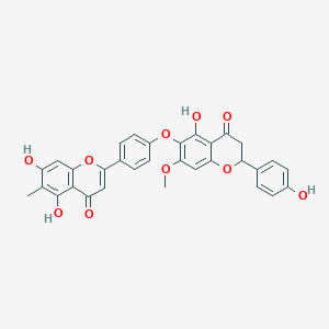 molecular formula C32H24O10 B1247411 taiwanhomoflavone-B 