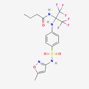 4-[1-Butyramido-2,2,2-trifluoro-1-(trifluoromethyl)ethylamino]-N-(5-methyl-3-isoxazolyl)benzenesulfonamide