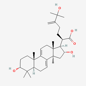 molecular formula C31H48O5 B1247414 25-Hydroxy-3-epidehydrotumulosic acid 