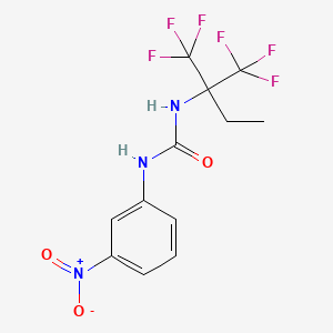 1-(3-Nitrophenyl)-3-[1,1,1-trifluoro-2-(trifluoromethyl)butan-2-yl]urea