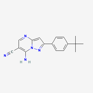 7-Amino-2-(4-tert-butylphenyl)pyrazolo[1,5-a]pyrimidine-6-carbonitrile