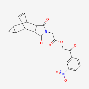 2-(3-nitrophenyl)-2-oxoethyl (1,3-dioxooctahydro-4,6-ethenocyclopropa[f]isoindol-2(1H)-yl)acetate