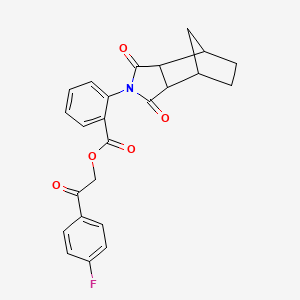 2-(4-fluorophenyl)-2-oxoethyl 2-(1,3-dioxooctahydro-2H-4,7-methanoisoindol-2-yl)benzoate