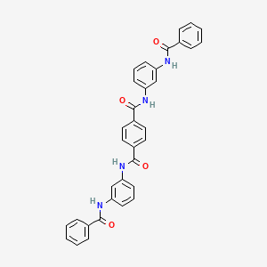 N,N'-bis{3-[(phenylcarbonyl)amino]phenyl}benzene-1,4-dicarboxamide