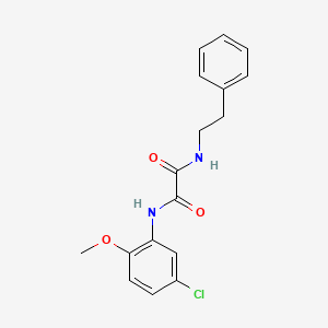 molecular formula C17H17ClN2O3 B12474235 N-(5-chloro-2-methoxyphenyl)-N'-(2-phenylethyl)ethanediamide 