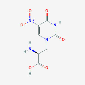 molecular formula C7H8N4O6 B1247425 3-(5-Nitro-2,4-Dioxo-3,4-Dihydropyrimidin-1(2h)-Yl)-L-Alanine 