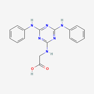 N-[4,6-bis(phenylamino)-1,3,5-triazin-2-yl]glycine